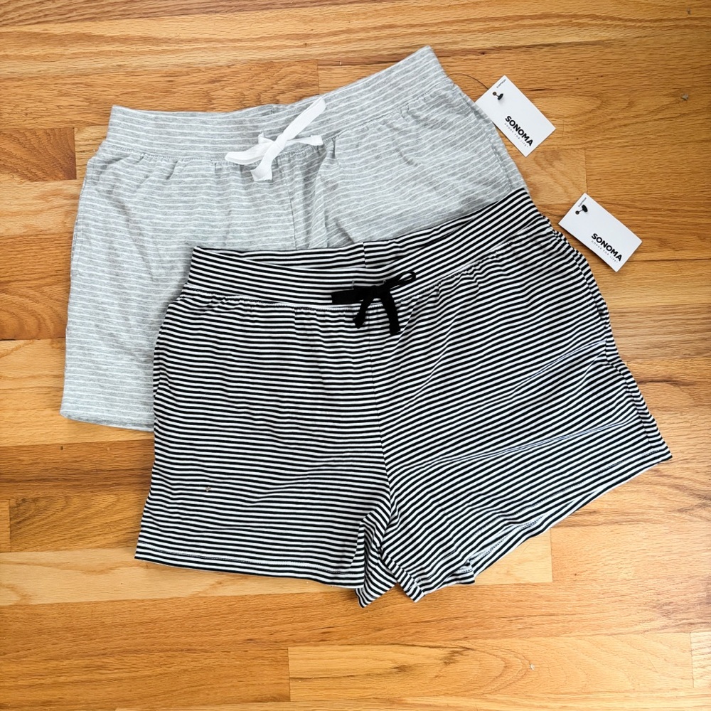 NWT 2 Pairs Sonoma Pajama Shorts
